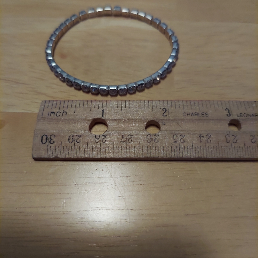 Vintage Rhinestone Stretch Bracelet